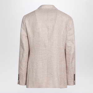 Brunello Cucinelli Papaya-colored Prince of Wales jacket - Img 2