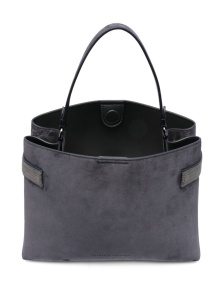 Brunello Cucinelli Suede leather handbag - Img 4