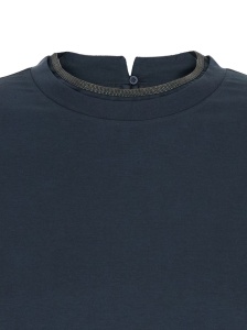 Brunello Cucinelli T-shirts and Polos Blue - Img 3