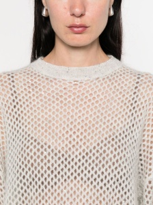 Brunello Cucinelli Wool Open-Knit Sweater - Img 2