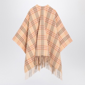 Burberry Check pattern wool and cashmere cape - Img 2