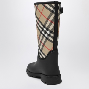 Burberry Tall black Marsh Stamp rubber boots - Img 2