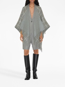 Burberry Vintage Check Reversible Wool Cape - Img 2