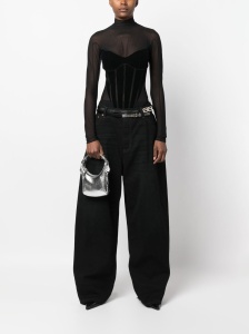 By Far Pre Cosmo metallic top-handle bag - Img 3