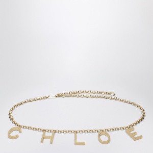 Chloé Letters gold jewel belt