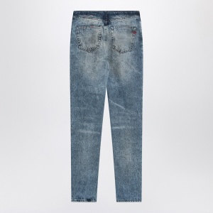 Diesel Bootcut jeans D-Ginna blue washed effect - Img 2