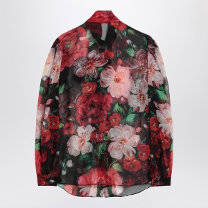 Dolce & Gabbana Dolce&Gabbana Shirt with bow in chiffon with Floral print - Img 2