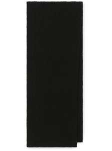 Dolce & Gabbana Fisherman's rib cashmere scarf with DG logo - Img 2
