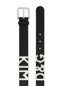 Dolce & Gabbana logo-lettering Leather Belt - Img 2