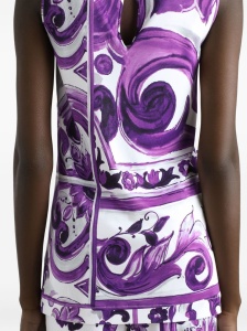Dolce & Gabbana Maiolica print tank top - Img 2