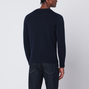 Drumohr Navy blue cashmere sweater - Img 2