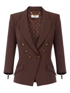 Elisabetta Franchi Jackets Brown
