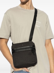 Emporio Armani all-over logo crossbody bag - Img 2
