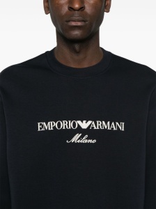 Emporio Armani ASV Double-jersey sweatshirt with logo embroidery - Img 4