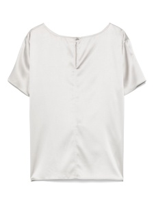 Emporio Armani crewneck silk top - Img 2