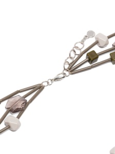 EMPORIO ARMANI EXCLUSIVE Multi-strand necklace with geometric elements - Img 3