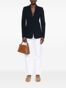 Emporio Armani Icon single-breasted blazer in an embossed jacquard knit jersey - Img 4