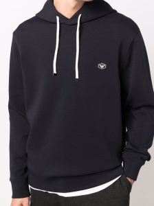 Emporio Armani long-sleeved Logo Patch Hoodie - Img 4