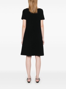 Emporio Armani Ottoman-jersey belted dress - Img 4