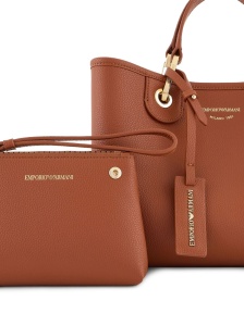 Emporio Armani Small MyEA shopper bag with deer print - Img 2