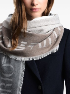 Emporio Armani Stole with multicoloured vertical bands - Img 2