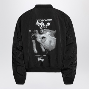 Enfants Riches Déprimés Enfants Video bomber jacket with zip in black - Img 2
