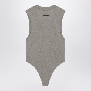 Fear of God Essentials Sleeveless grey cotton-blend bodysuit - Img 2