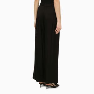 Federica Tosi Black viscose palazzo trousers - Img 2