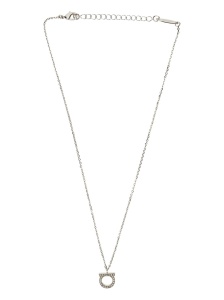 Ferragamo Gancini necklace with crystals