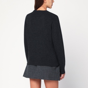 GANNI Dark grey Puppy wool-blend sweater - Img 2