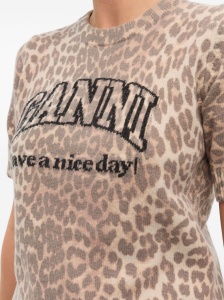 GANNI T-shirts and Polos Brown - Img 3