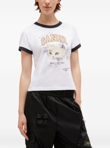 GANNI T-shirts and Polos White - Img 4