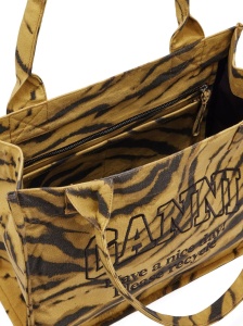 Ganni Zebra Print Large Tote - Img 4