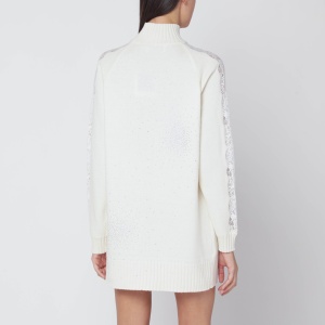 Giuseppe di Morabito White turtleneck dress in wool - Img 2