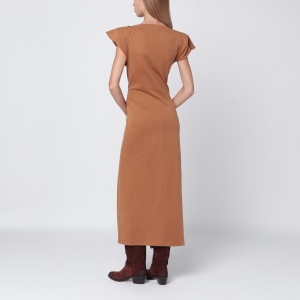 ISABEL MARANT Camel-coloured Nadela cotton dress - Img 2