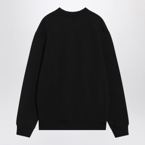 JACQUEMUS Black crew neck cotton sweatshirt - Img 2