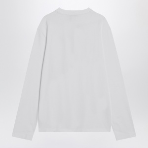 JACQUEMUS White long-sleeved cotton T-shirt - Img 2