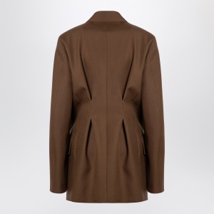 Jil Sander Brown wool double-breasted jacket - Img 2