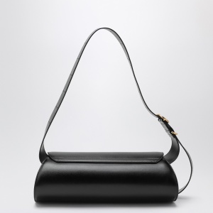 Jil Sander Large Cannolo shoulder bag in black - Img 2