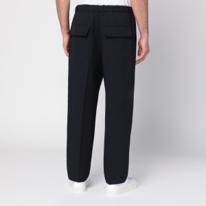 Jil Sander Midnight blue pants in technical gabardine - Img 2