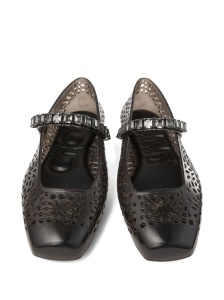Jimmy Choo The Jelly Ballerina Flats with Crystal Embellishment - Img 4