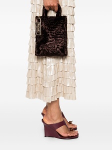 La Milanesa Faux-fur double-handle tote bag - Img 2