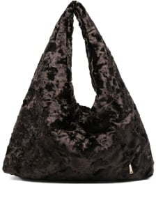 La Milanesa Plush-effect shoulder bag