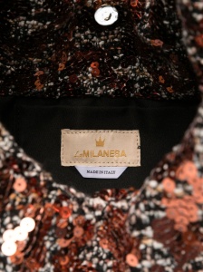 La Milanesa Sequin-embellished triangle shoulder bag - Img 2