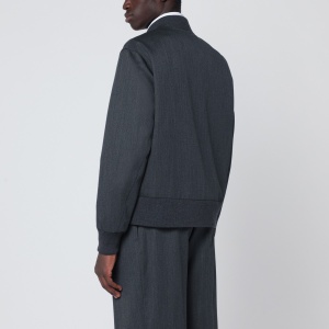 Lardini Grey wool zip bomber - Img 2