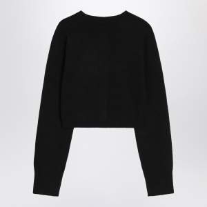 LouLou De Saison Black cropped cashmere cardigan - Img 2