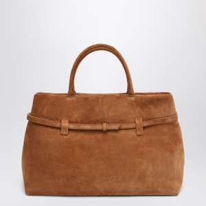 Manu Atelier Le Cambon 35 Camel bag in suede - Img 2