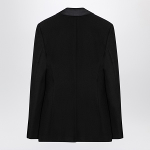 Max Mara Pianoforte Black wool smoking jacket - Img 2