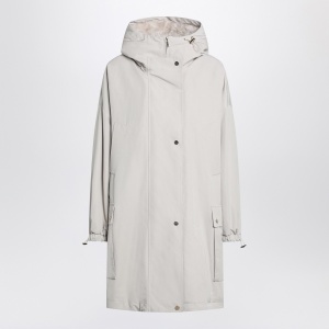 Max Mara Studio Light beige cotton blend parka