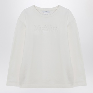 Max Mara White sweatshirt in silk blend